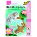 Vlnitý papier - Strieborný a zlatý A4+, 10ks