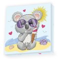 DiamontDotz Koala so smrzlinou, 22x22 cm