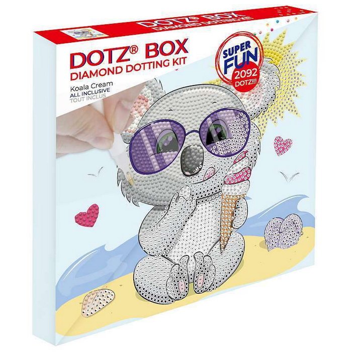 DiamontDotz Koala so smrzlinou, 22x22 cm