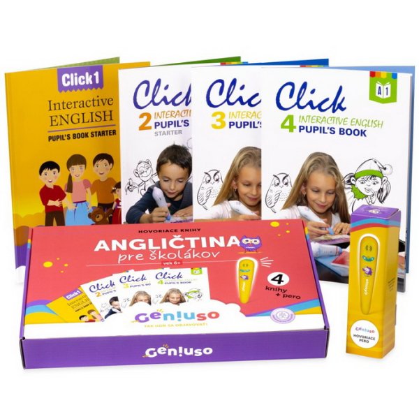 Geniuso balíček - angličtina pre školáka + hovoriace pero