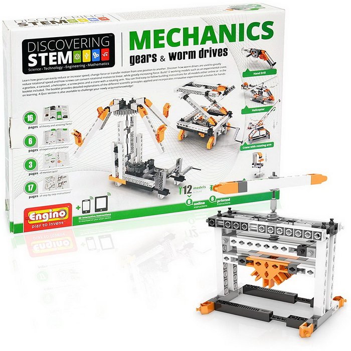 Engino STEM Mechanika - Ozubené prevody a Závitovkové pohony