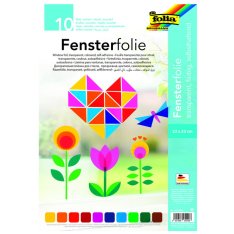 Folia Okenná fólia farebná,elektrostatická, 10 ks