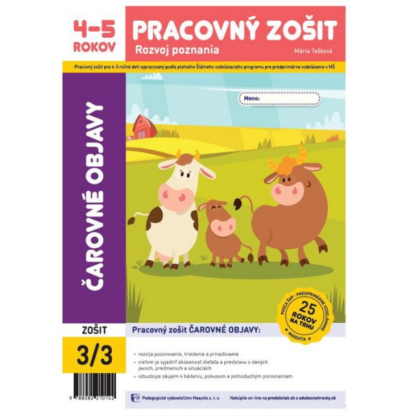 Čarovné objavy - pracovný zošit pre 4-5 ročných (2023, 25. edícia)