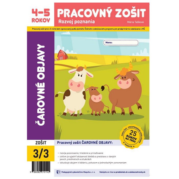 Čarovné objavy - pracovný zošit pre 4-5 ročných (2023, 25. edícia)