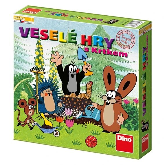Dino Veselé hry s Krtkom 6v1 - zbierka hier predškoláka