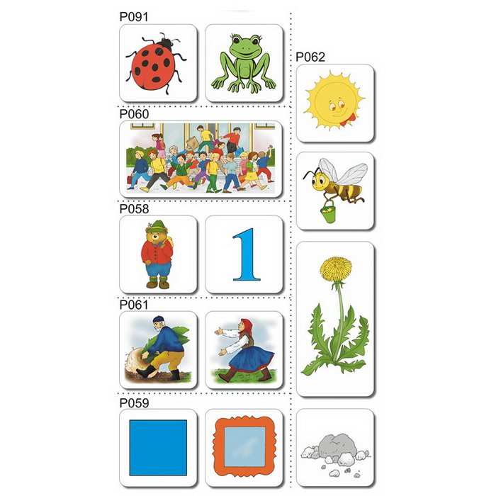 Komplexná sada magnetiek Poznávaj, 138 kariet