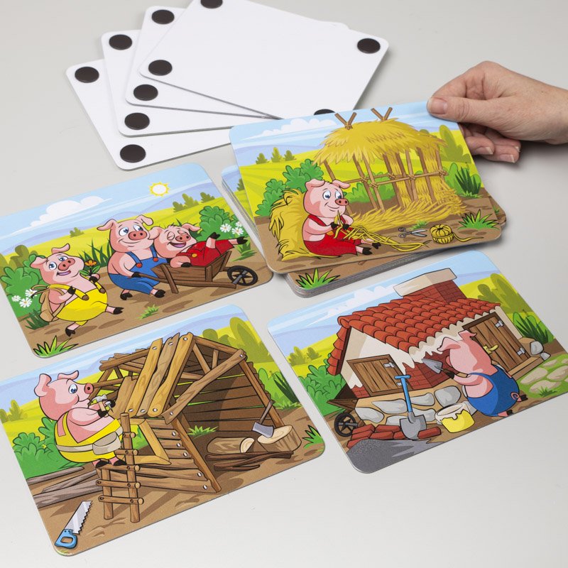 Komplexná sada magnetiek Rozprávky 1, 32 kariet