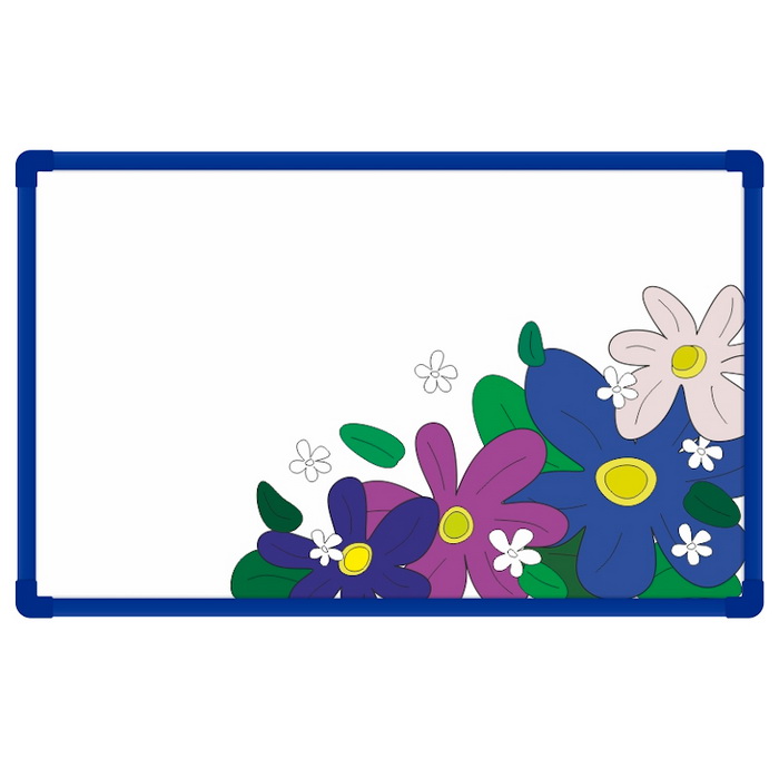 Magnetická tabuľa Kvety 80 x 50 cm