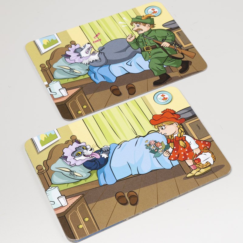 Magnetické kartičky Červená čiapočka, 8 kariet