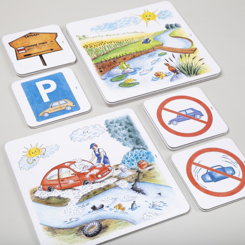 Magnetické obrázky Chránime prírodu, 20 kariet