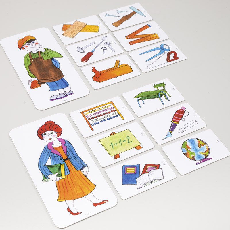 Magnetické kartičky Profesie 2, 40 kariet