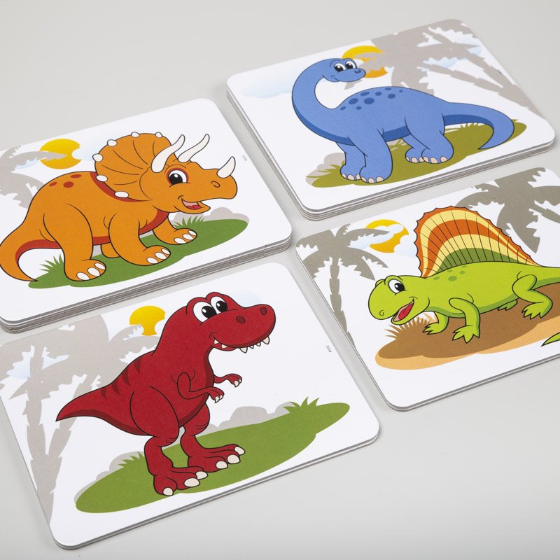 Magnetické karty Zvieratká – dinosaury, 10 kariet