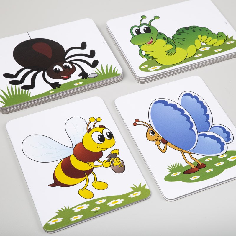 Magnetické obrázky Zvieratká – hmyz, 14 kariet