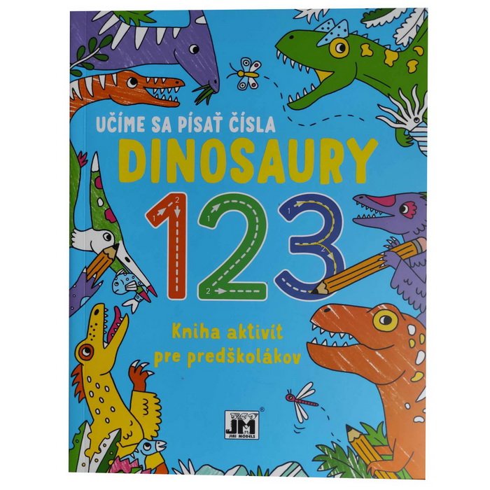 Dinosaury - Učíme sa písať Čísla, 64 strán