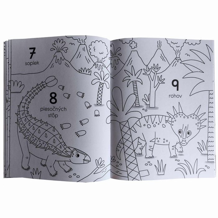Dinosaury - Učíme sa písať Čísla, 64 strán