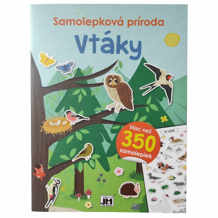 Samolepková príroda Vtáky, 350+