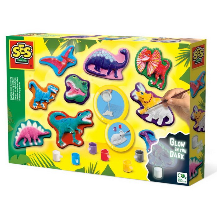 Ses Creative Odlievanie a maľovanie Svietiace dinosaury