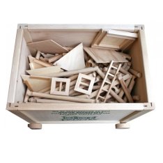 Walachia drevená stavebnica VARIO Massive Box, 418 ks