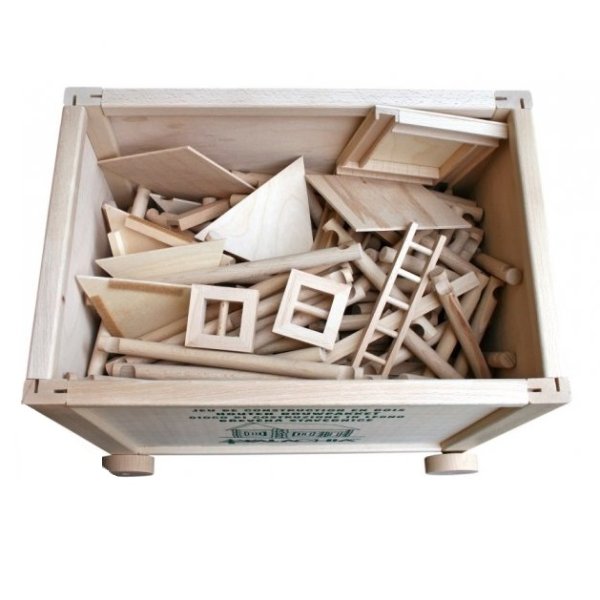 Walachia drevená stavebnica VARIO Massive Box, 418 ks