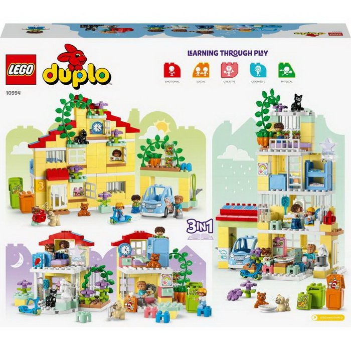 Duplo 10994 Rodinný dom 3v1, 218 ks