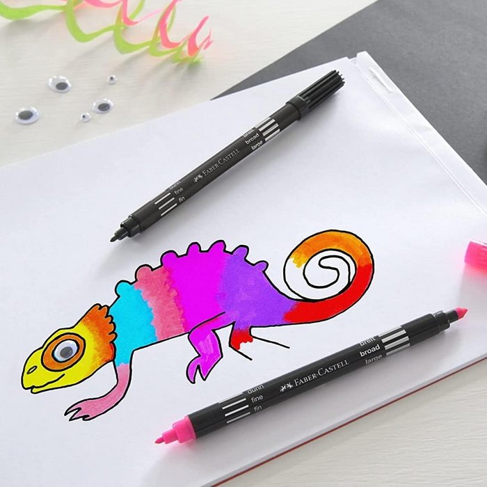 Faber Castell Fixky Fibre-Tip obojstranné základné, 40 ks
