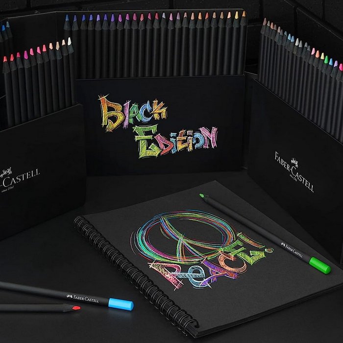 Faber Castell Pastelky Black Edition, 100 ks