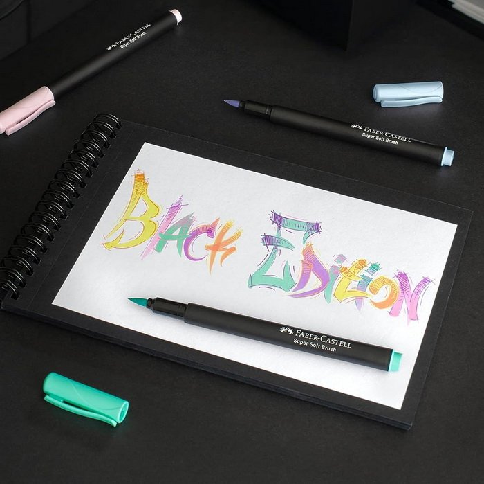 Faber Castell Popisovače Black Edition základné, 10 ks