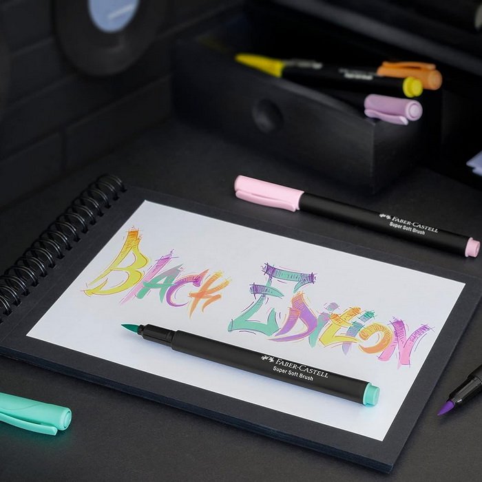 Faber Castell Popisovače Black Edition základné, 10 ks