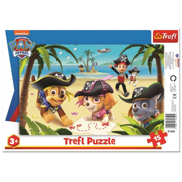 Trefl Puzzle doskové Priatelia z Labkovej patroly, 15 dielikov