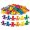 Školská plastová 3D stavebnica Zvieratká, 72 ks