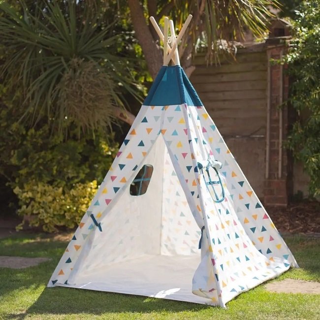 Bigjigs Toys pestrofarebné indiánske Típí, 173 cm