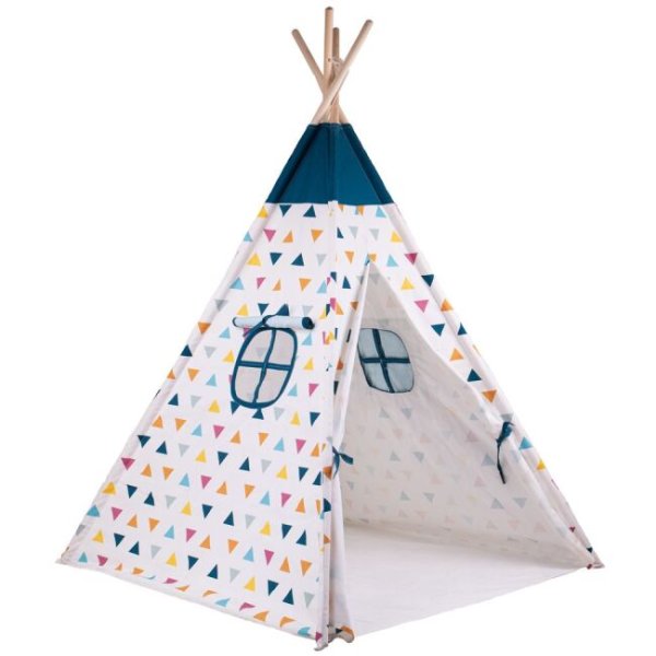 Bigjigs Toys pestrofarebné indiánske Típí, 173 cm