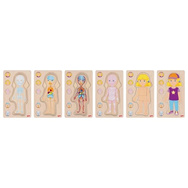 Goki Viacvrstvové puzzle Dievča, 29 dielikov
