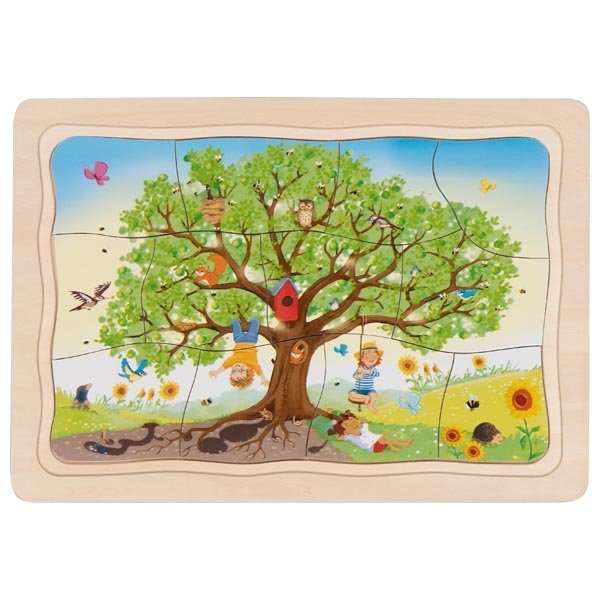 Goki Viacvrstvové puzzle Jabloň, 47 dielikov