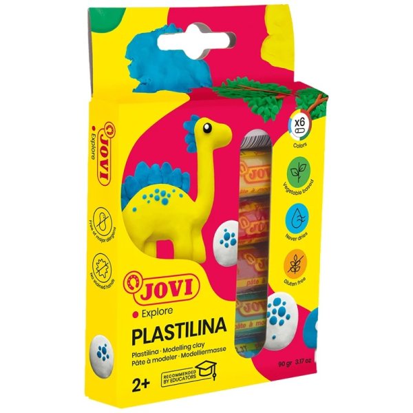 Jovi Plastelína válčeky, 6 ks