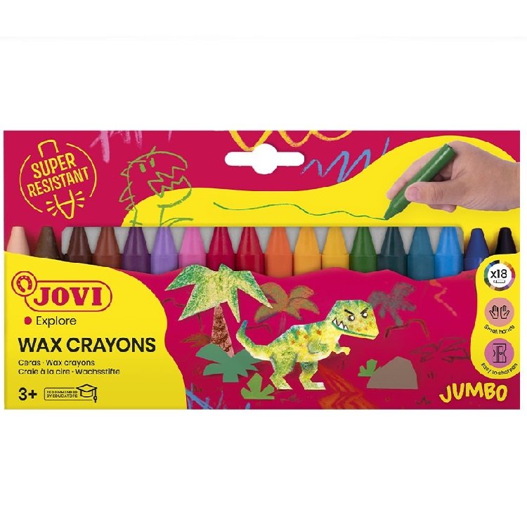 Jovicolor - voskovky okrúhle, 18 ks