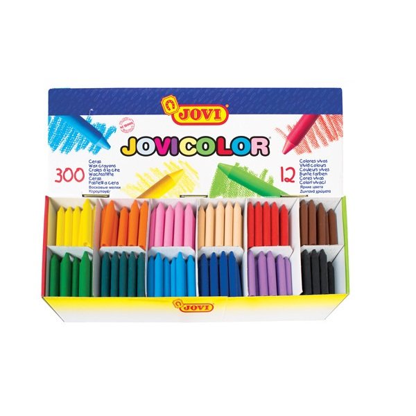 Jovicolor - voskovky okrúhle školské balenie, 300 ks