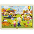 Viga Drevené puzzle Jeseň, 24 dielikov