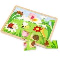 Viga Drevené puzzle Príroda, 16 dielikov