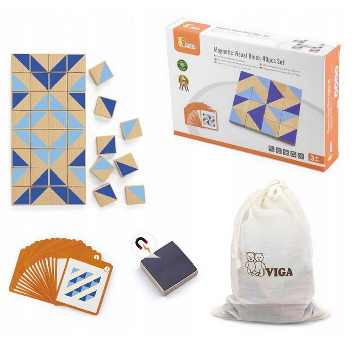 Viga Magnetická mozaika, 40 dielikov