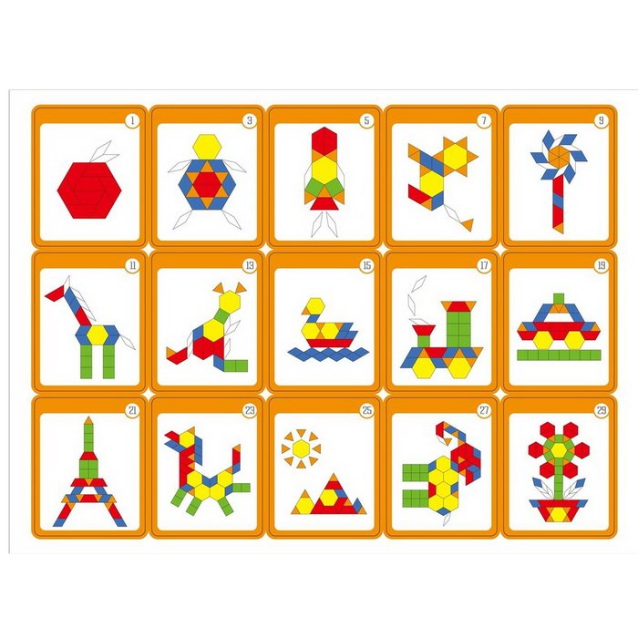 Viga Magnetické geometrické puzzle, 102 ks