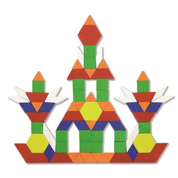 Viga Magnetické geometrické puzzle, 102 ks