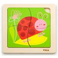 Viga Puzzle pre najmenších Lienka, 4 dieliky