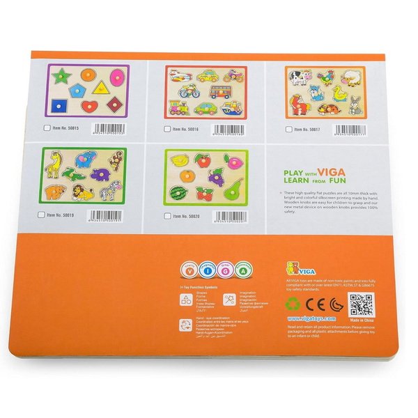 Školské vkladacie puzzle Ovocie, 8 dielikov