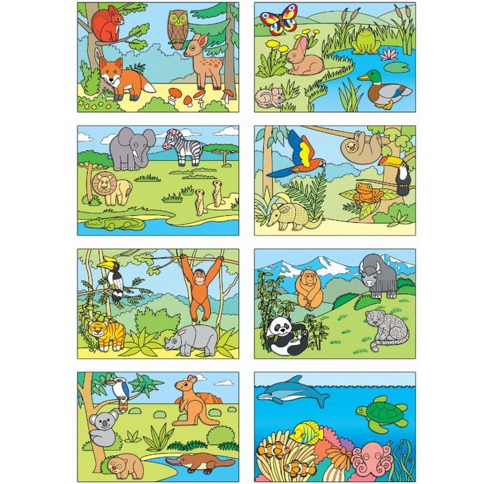 Vystrihovačka Začíname vystrihovať Zvieratká zo sveta 3+