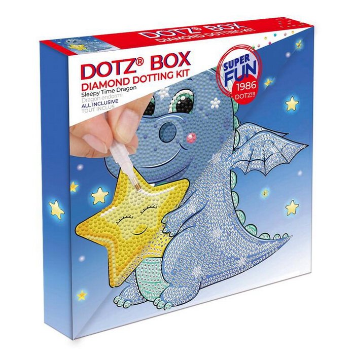 DiamontDotz Dráčikov čas na spánok, 22x22 cm