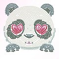 DiamontDotz Zamilovaná panda, 15x15 cm