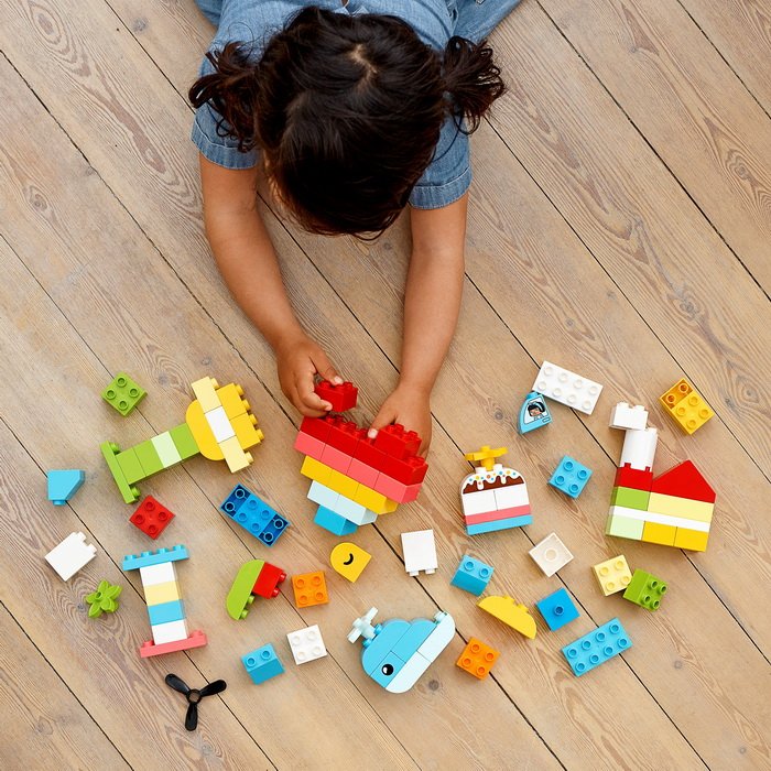 Duplo 10909 Box so srdiečkom, 80 ks