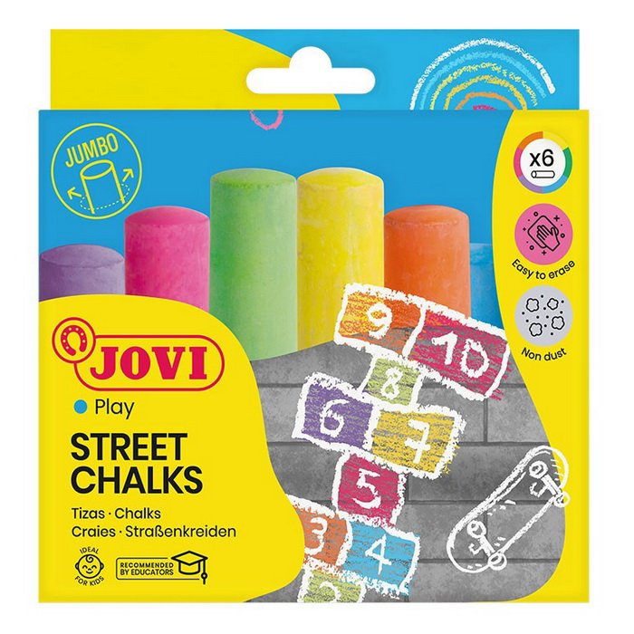 JOVI Chodníkové kriedy, 6 ks