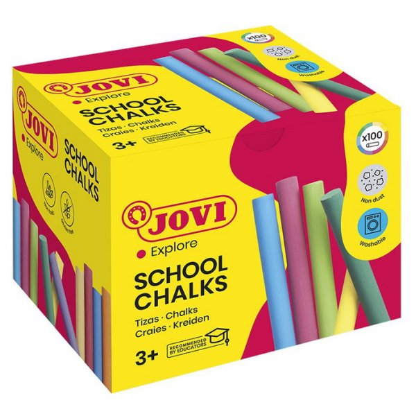 Jovi Školské kriedy farebné 100 ks